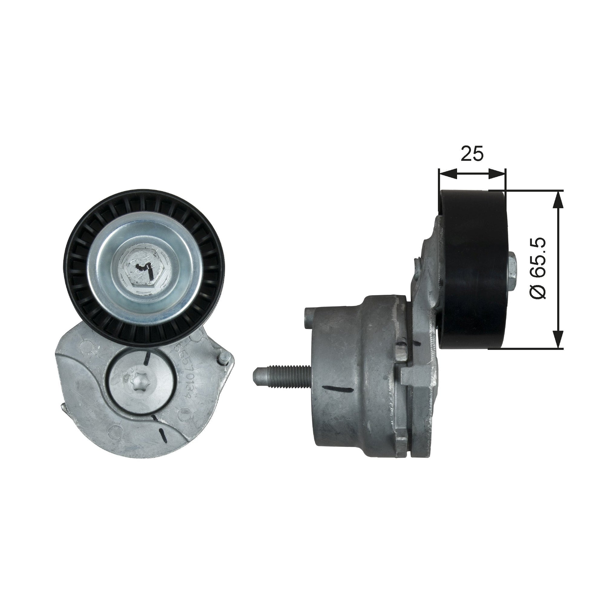 GATES GATT39205 V-Ribbed Belt Tensioner Pulley