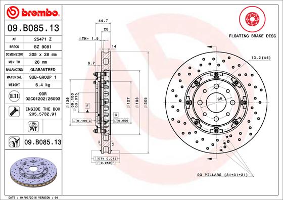 HERTH+BUSS JAKOPARTS J3280522 Disc Brake Caliper Repair Kit
