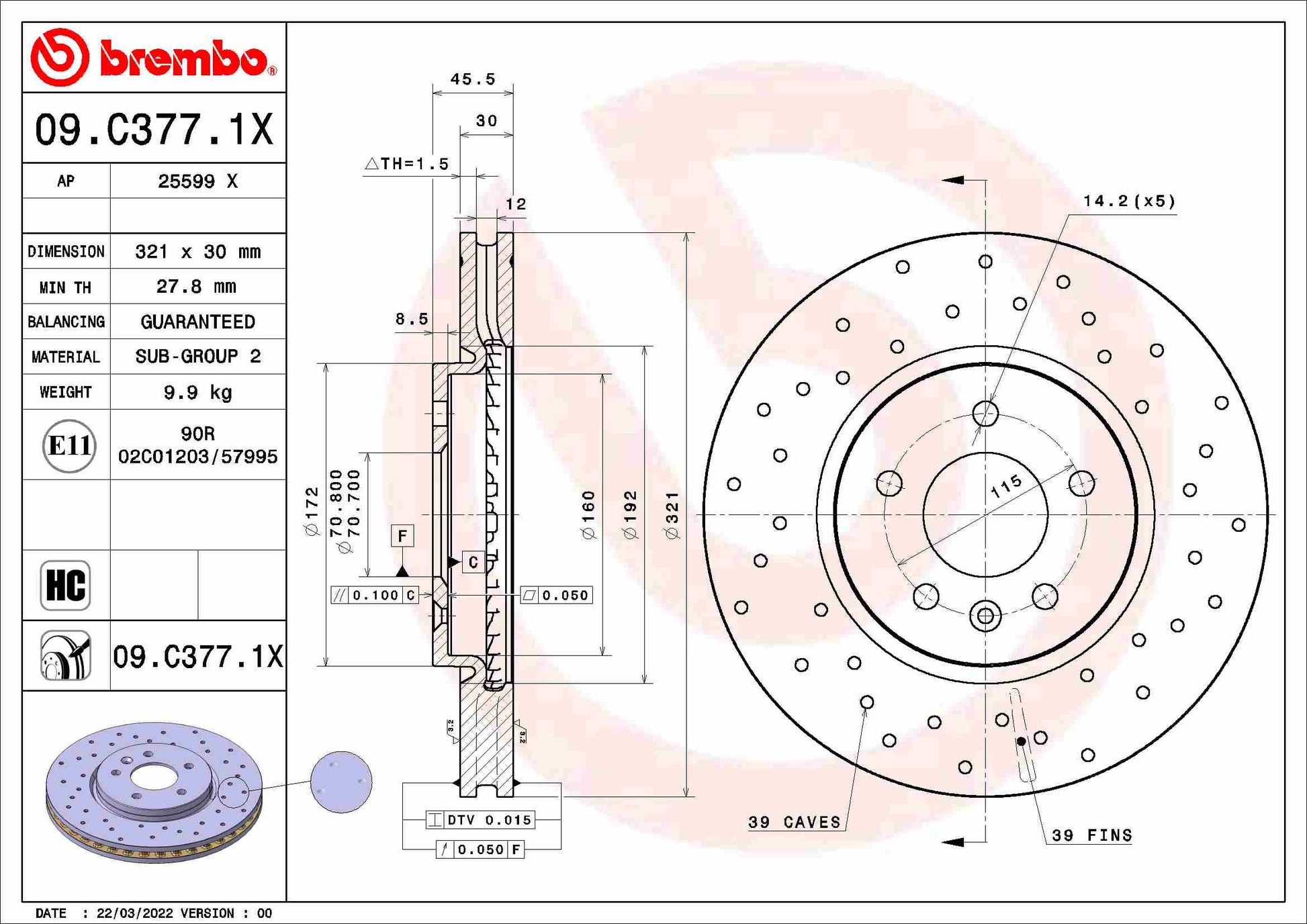 DELPHI LH7852 Brake Hose