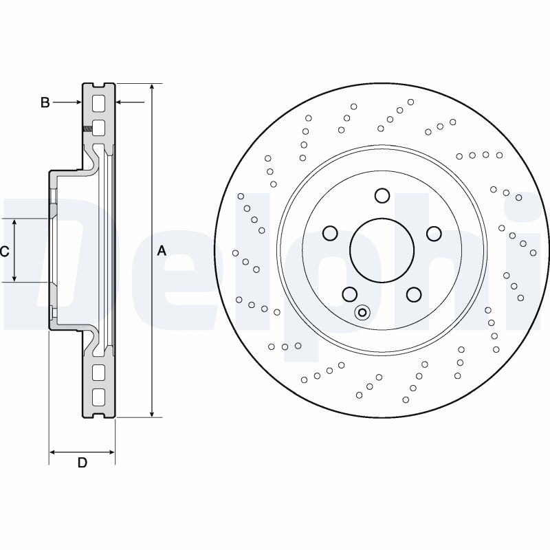 DELPHI BG9188C Brake Disc