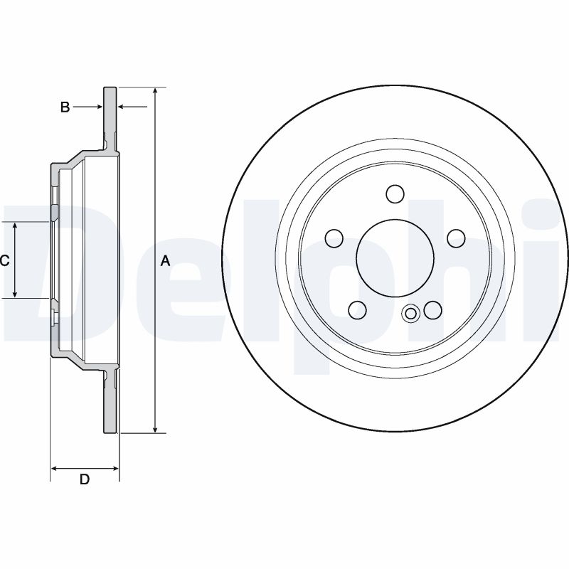 DELPHI BG4686C Brake Disc .