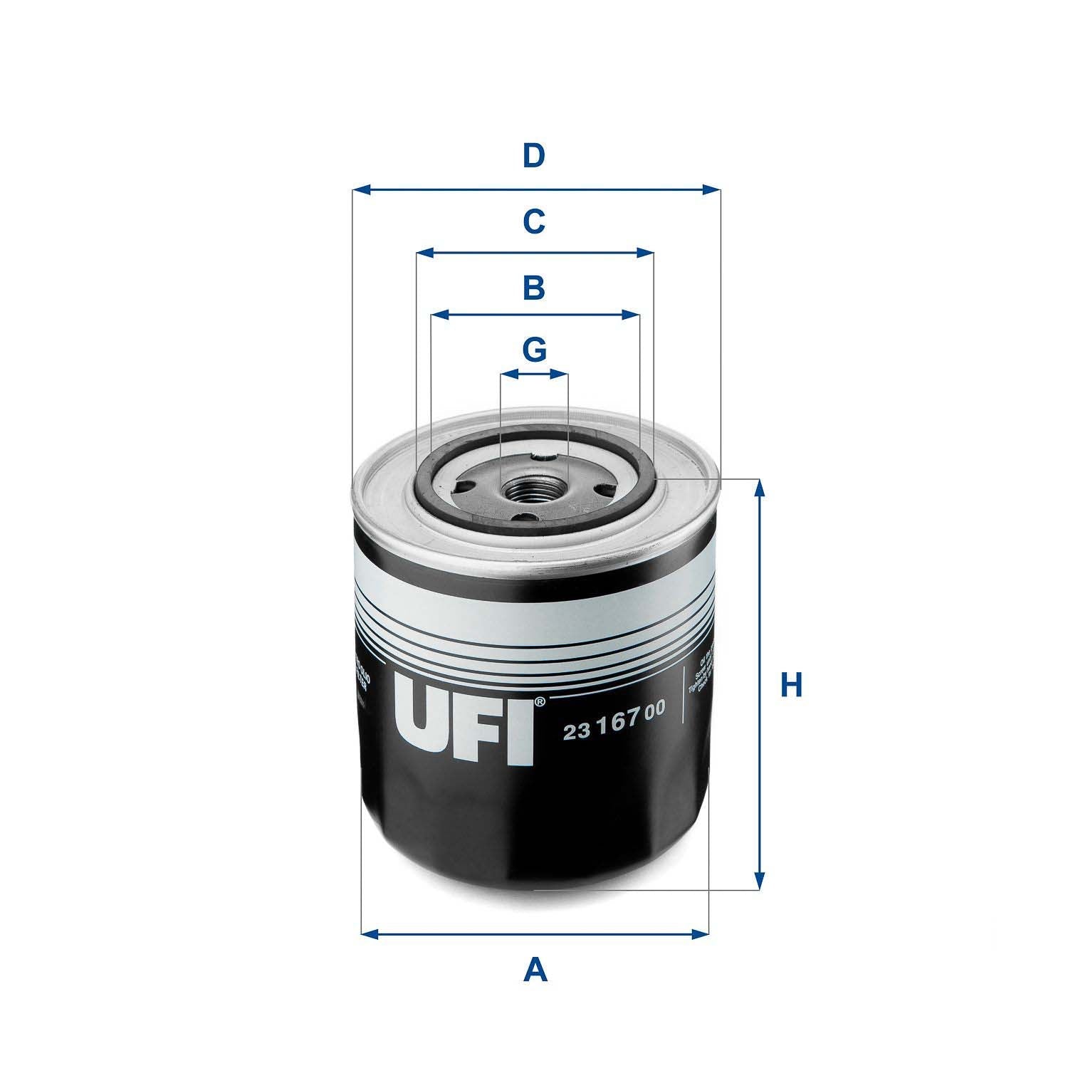UFI 23.107.00 Oil Filter