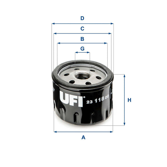 UFI 23.118.00 Oil Filter