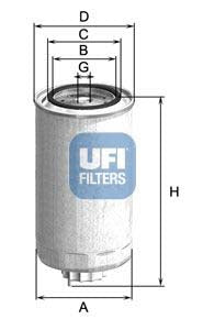 UFI 24.312.00 Fuel Filter