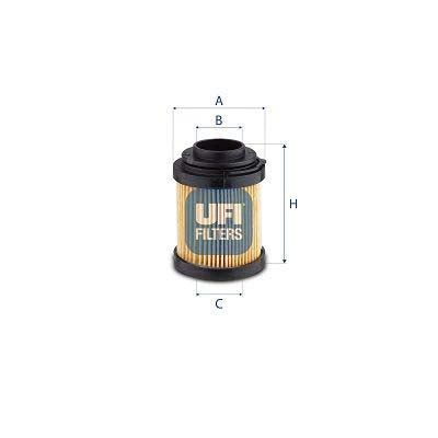 UFI 76.021.00 Filter, Operating Hydraulics