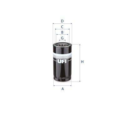 UFI 80.142.00 Filter, Operating Hydraulics