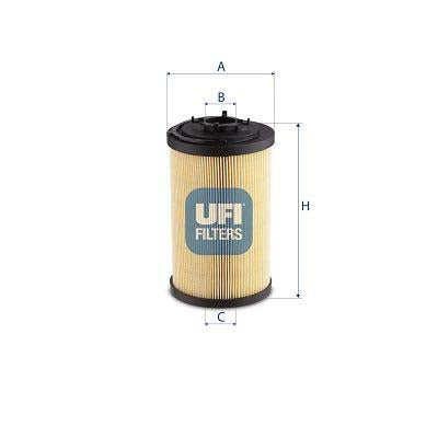 UFI 83.076.00 Filter, Operating Hydraulics