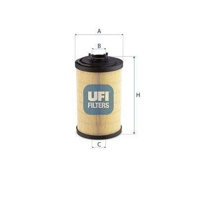 UFI 83.077.00 Filter, Operating Hydraulics