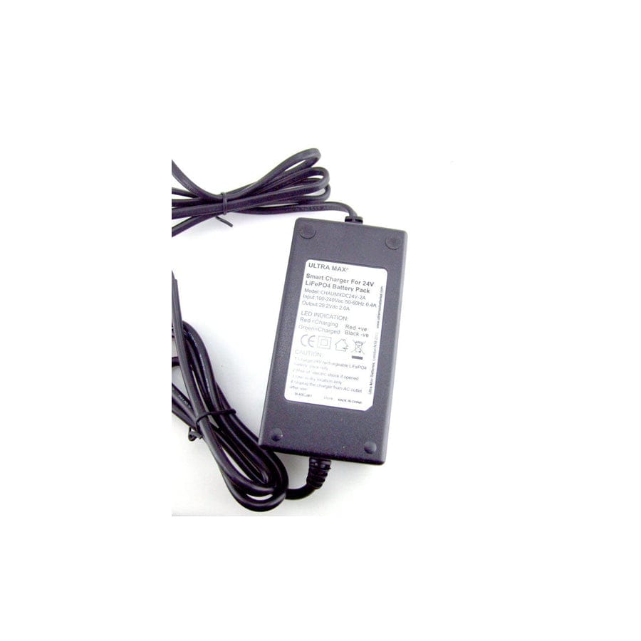 Ultramax LiFePO4 Charger 2AMP 24V x1
