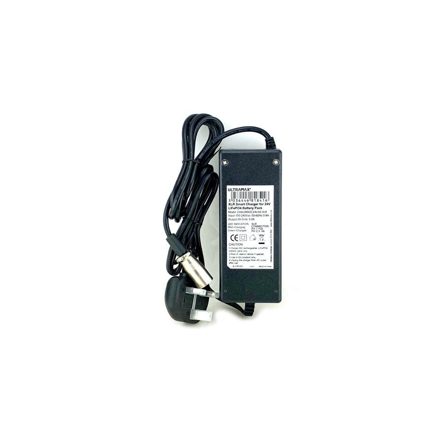 Ultramax LiFePO4 Charger 3AMP -24V XLR x1