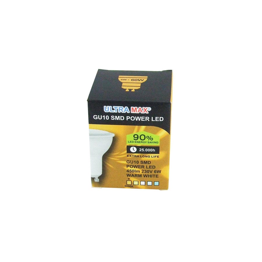 Ultramax Warm White GU10 SMD LED Bulb (Box of 1)
