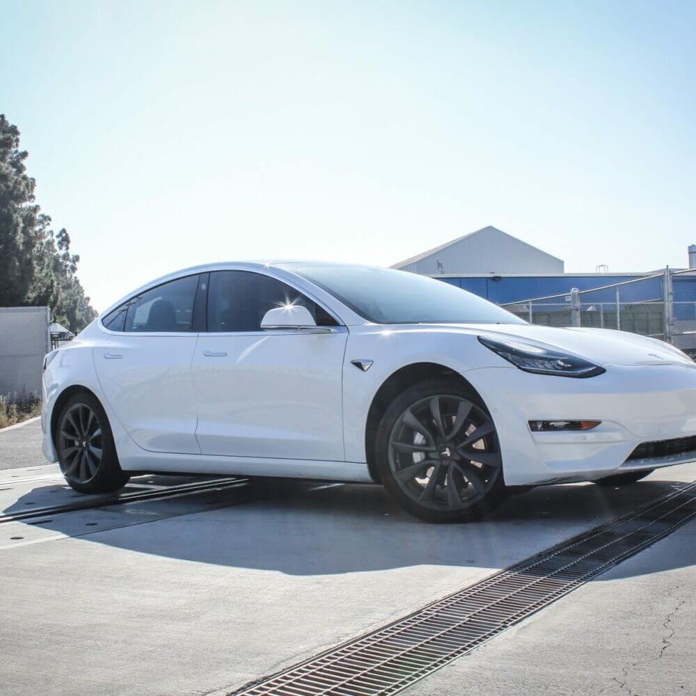 UNPLUGGED PERFORMANCE UP-M3-302-13.1 ASCENSION FRONT FASCIA SYSTEM, NO SENSOR HOLES, PEARL WHITE FOR TESLA MODEL 3