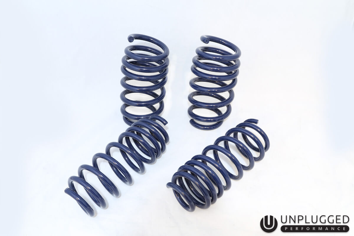 UNPLUGGED PERFORMANCE UP-M3-310-14.1 DUAL RATE LOWERING SPRING SET MILD (0.7") RWD FOR TESLA MODEL 3