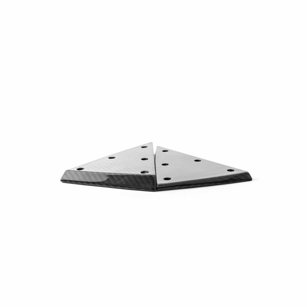UNPLUGGED PERFORMANCE UP-MS2-365-7.1 AERO PAD PAIR 8MM FOR FRONT DIFFUSER AUTOBAHN, GLOSS CARBON FOR TESLA MODEL S2 2021