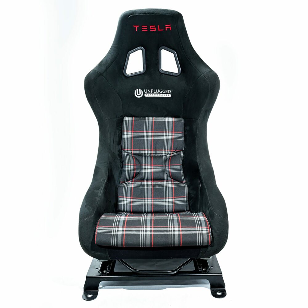 UNPLUGGED PERFORMANCE UP-MSMX2-343-9.1 BUCKET RACING SEAT KIT, ALCANTARA & CARBON (DRIVER) FOR TESLA MODEL S2 / MODEL X2 2021