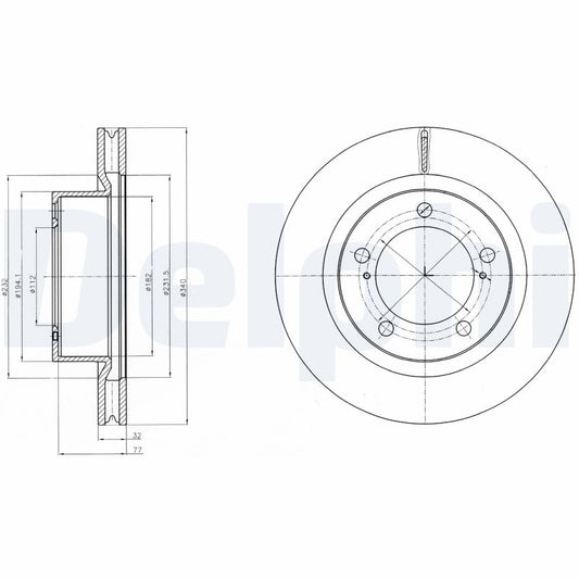 DELPHI BG9067 Brake Disc