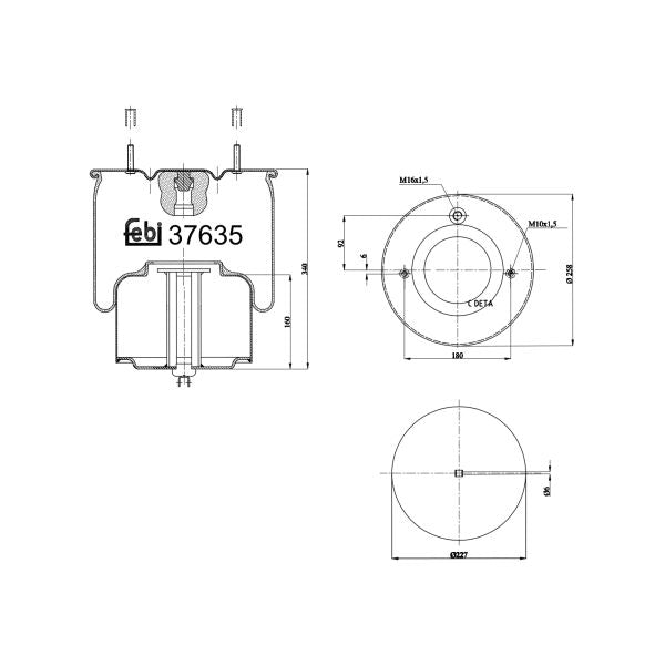 FEBI FE37635 Air Suspension Bellow