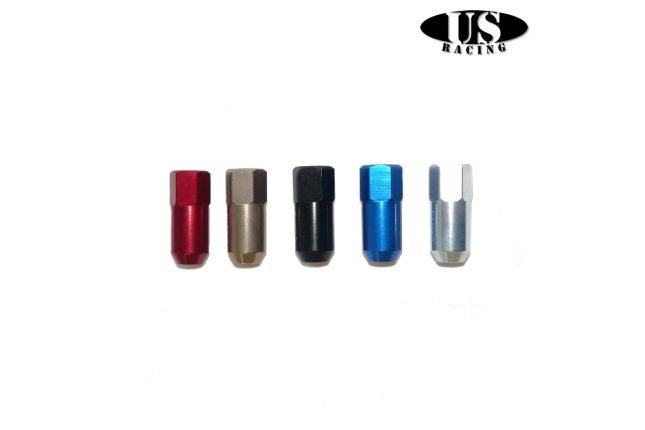 US Racing USR-LN-L48-TAI Aluminum Lug Nuts L48 Close End M12x1.5mm Titanium (Universal)