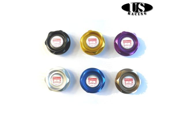 US Racing OC-H-STR-TAI US-Racing Star Oil Cap Cover Titanium (Honda)
