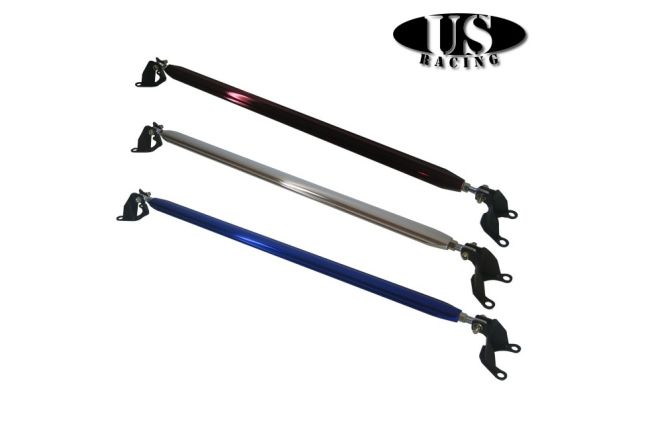 US Racing STR-CV88-RU-B-R US-Racing Strutbrace Rear Upper B-Style Red (Civic 87-01/CRX/Del Sol/Integra)