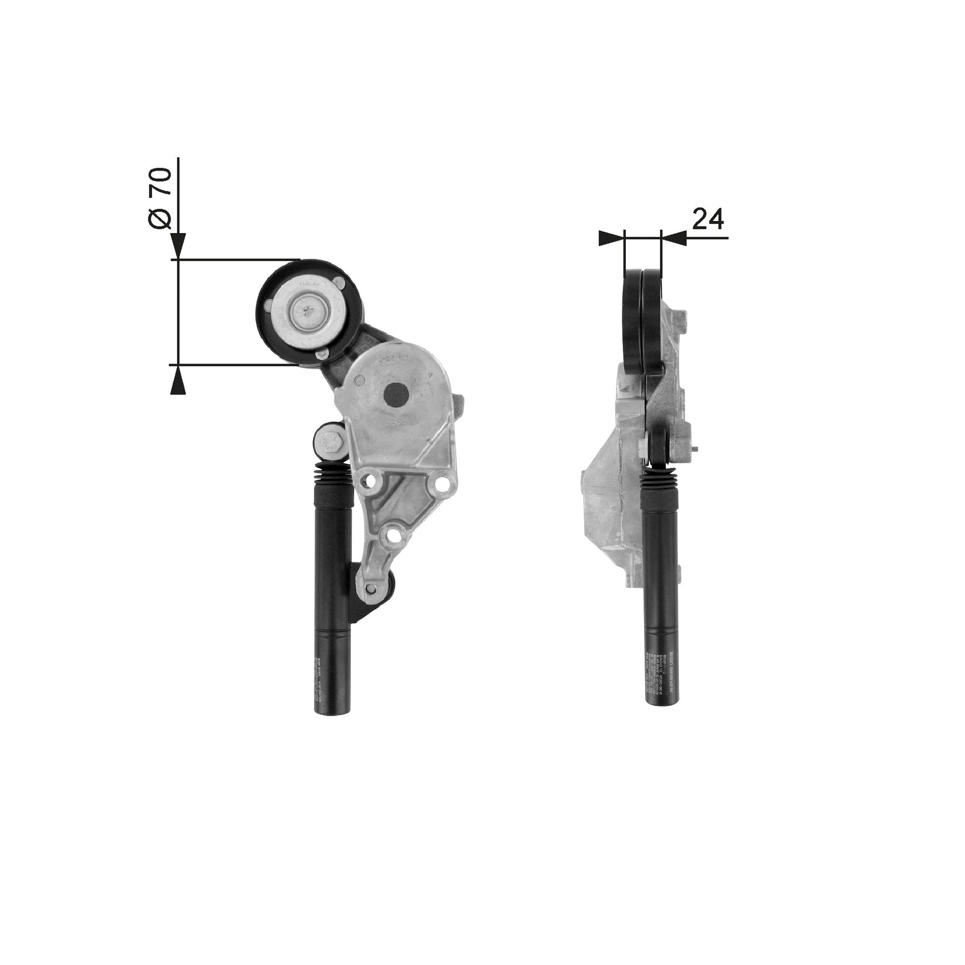 GATES GATT38192 V-Ribbed Belt Tensioner Lever
