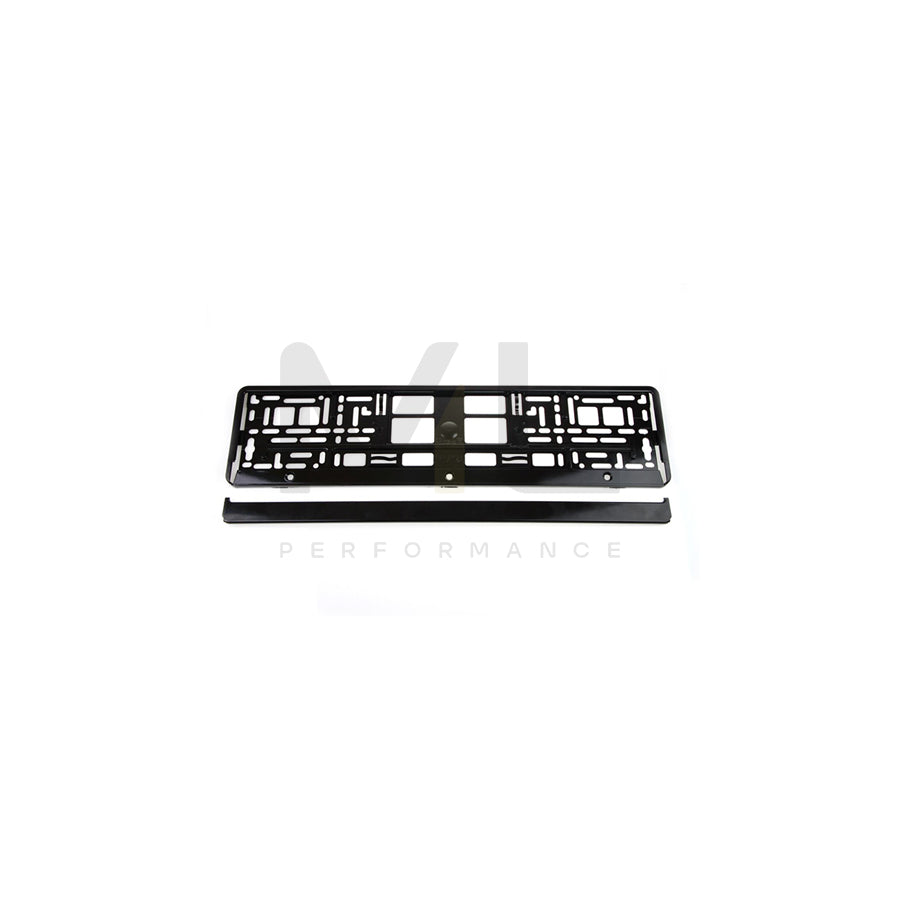 UTAL 01644 Number plate holder Black, Coated, frameless
