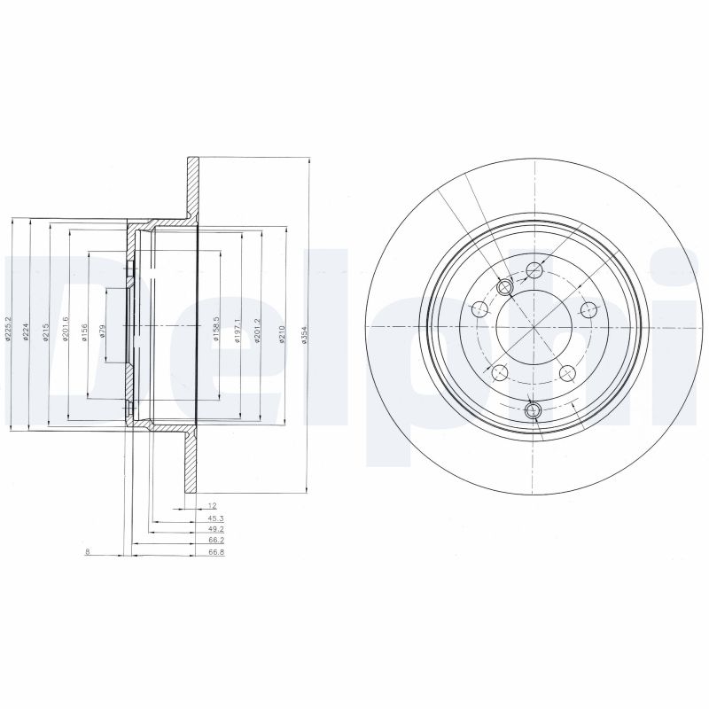 DELPHI BG4066 Brake Disc .