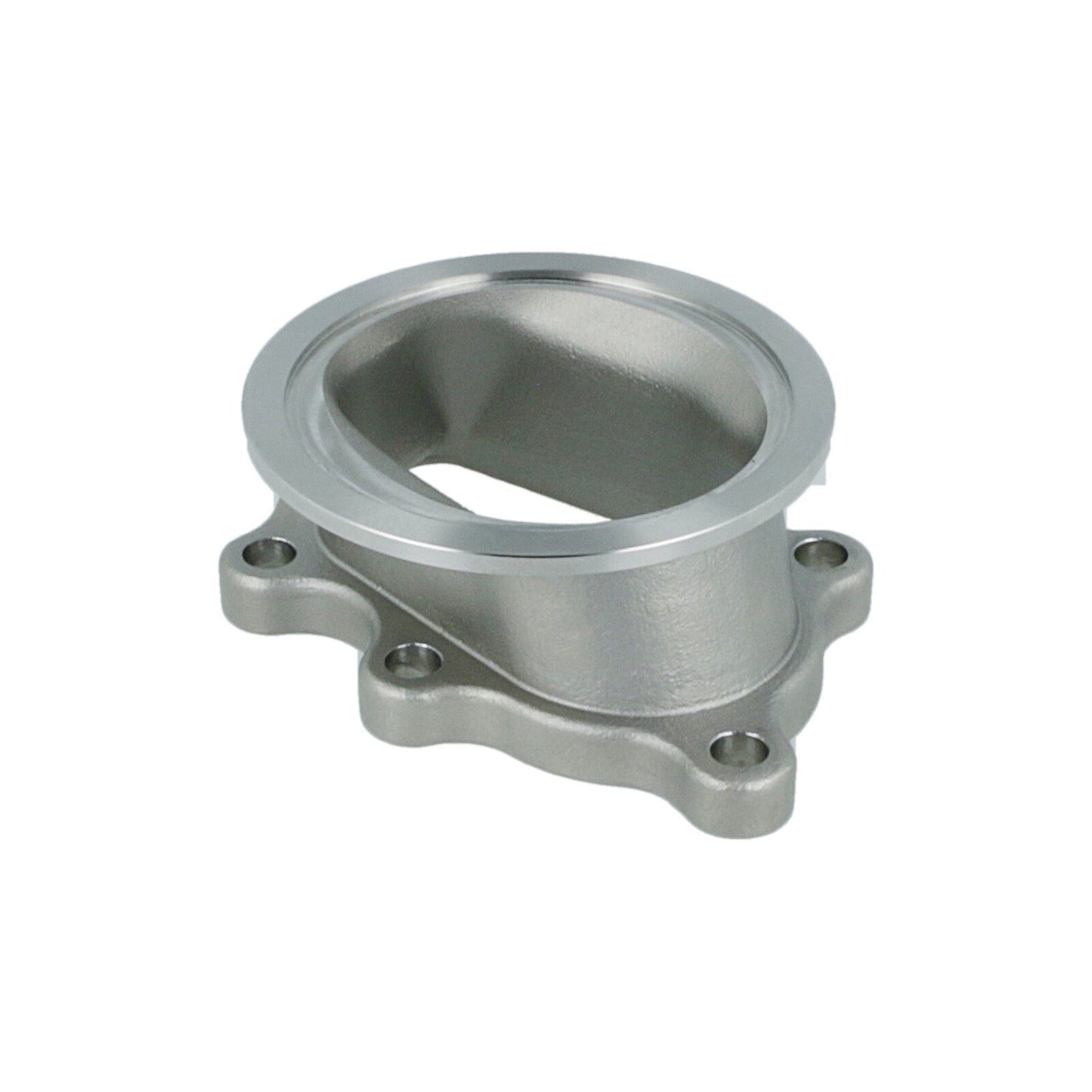 Turbozentrum 228366 Downpipe Adapter - Garrett GT25 / GT28 5-bolt to V-Band 76mm - stainless steel casting