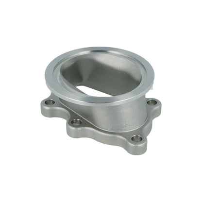 Turbozentrum 228366 Downpipe Adapter - Garrett GT25 / GT28 5-bolt to V-Band 76mm - stainless steel casting