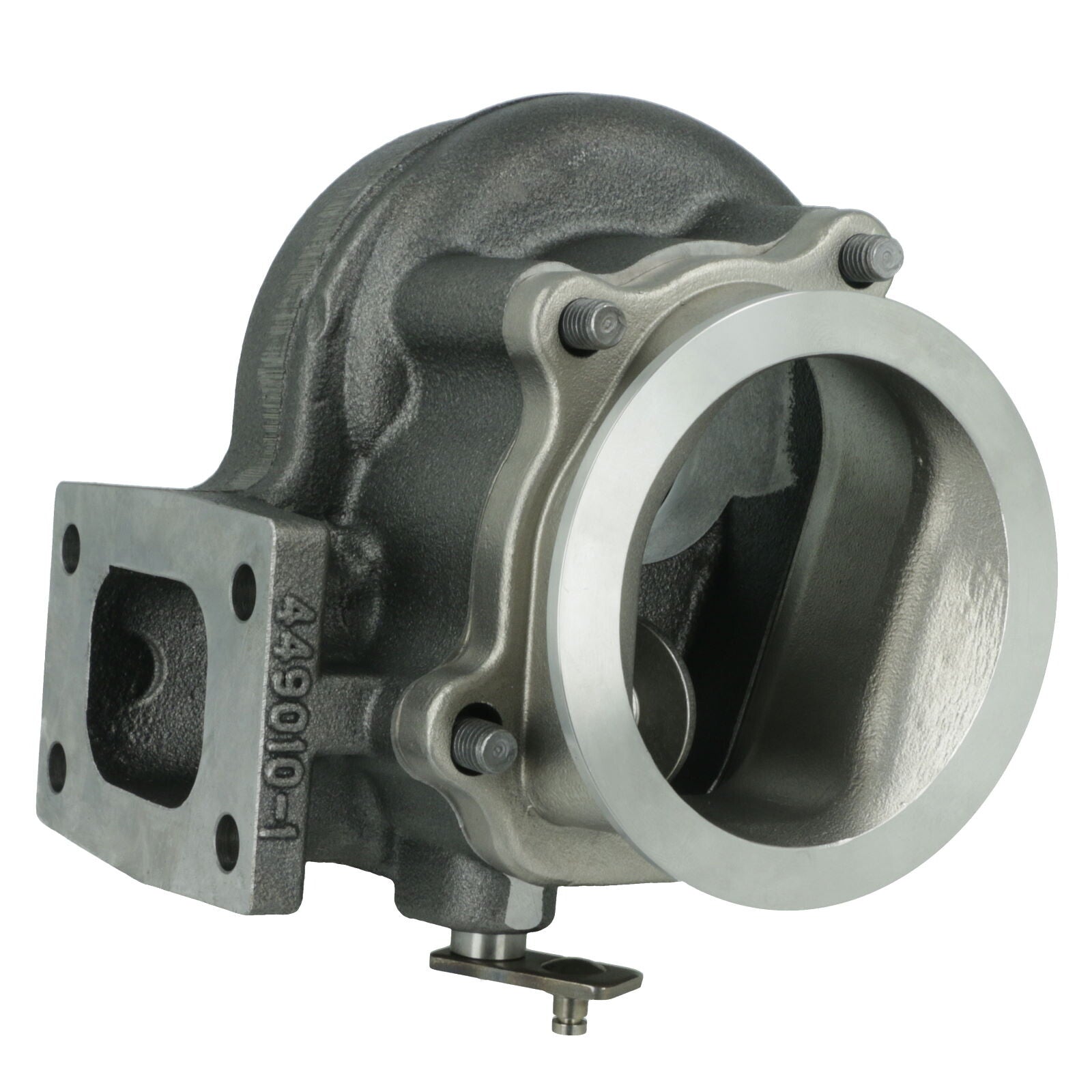 Turbozentrum 228366 Downpipe Adapter - Garrett GT25 / GT28 5-bolt to V-Band 76mm - stainless steel casting