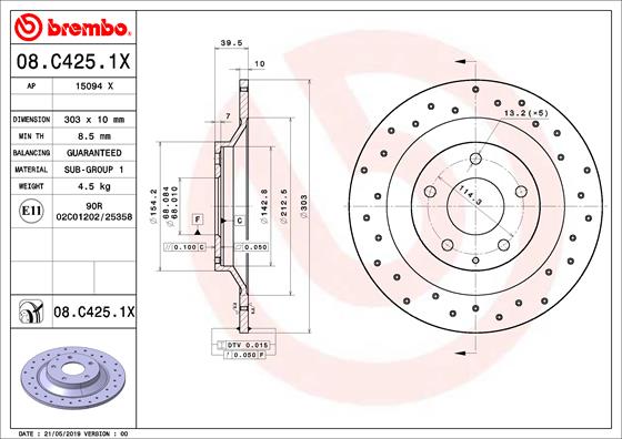 DELPHI LH6637 Brake Hose