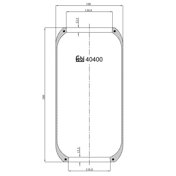 FEBI FE40400 Air Suspension Bellow