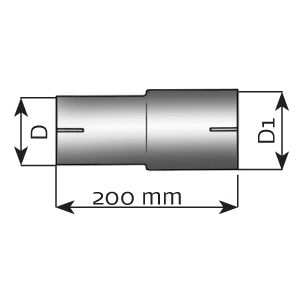 DINEX DIN93718 Exhaust System Pipe Connector