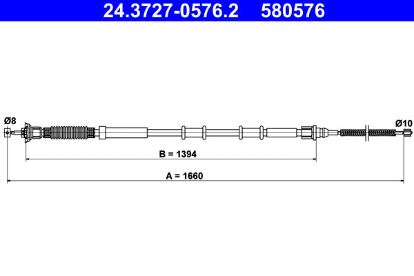 VAICO V31-30004 Parking Brake Cable Pull