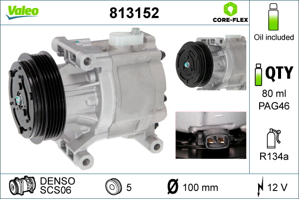 VALEO VAL813152 Air Conditioning Compressor