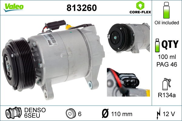 VALEO VAL813260 Air Conditioning Compressor