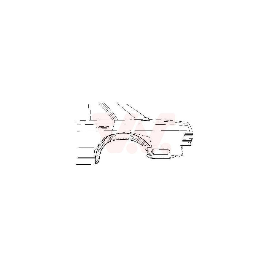 Van Wezel 3026448 Repair Panel suitable for MERCEDES-BENZ S-Class Saloon (W126)