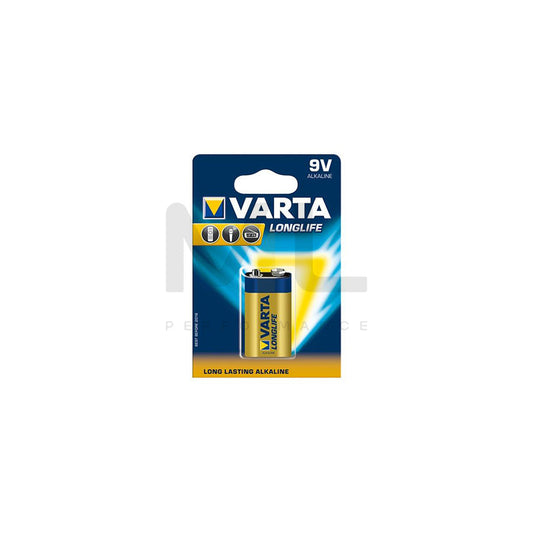 VARTA 9V, Longlife 04122 101 411 Battery 9V, rectangular battery (9V) Piece