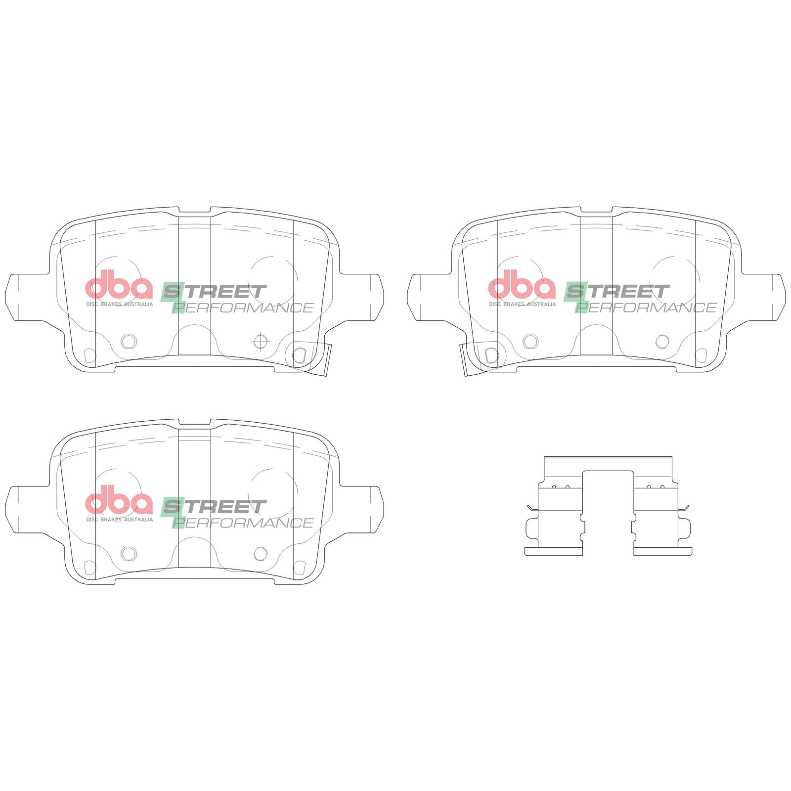 DBA DB15018SP High Performance Brake Pad Set