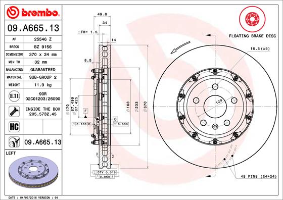 HERTH+BUSS JAKOPARTS J3283036 Disc Brake Caliper Repair Kit