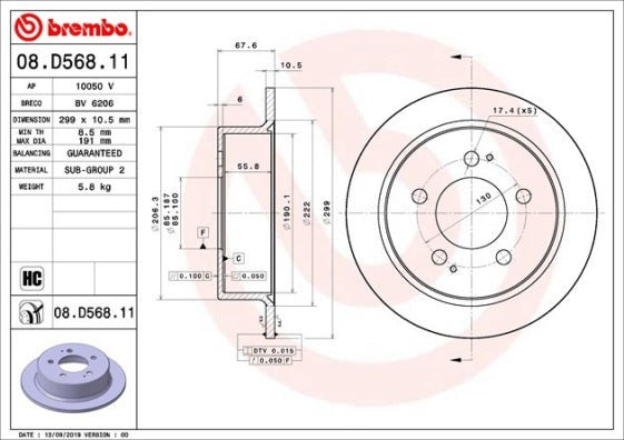BBP 15296BBP Disc Brake Caliper Repair Kit