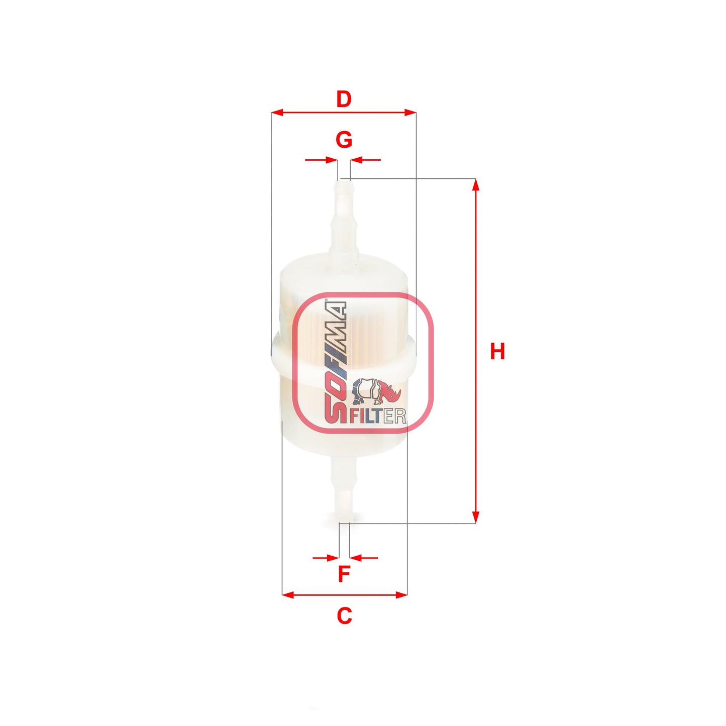 SOFIMA S1012B Fuel Filter