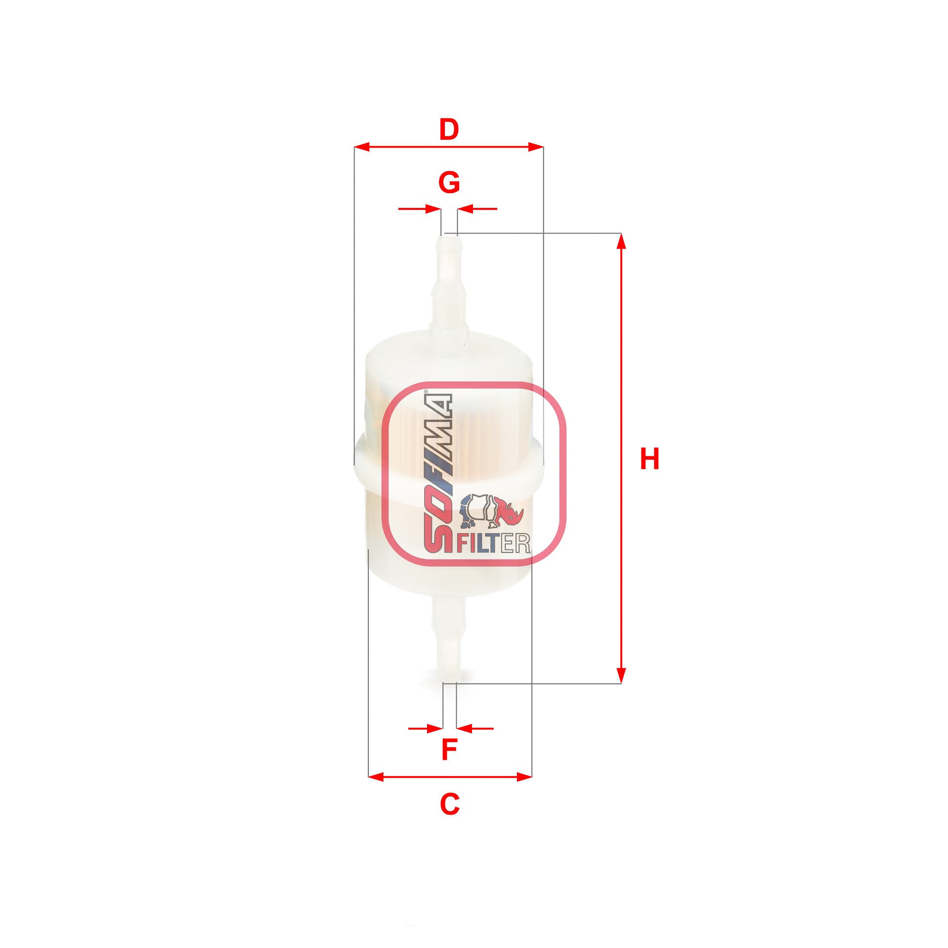 SOFIMA S1012B Fuel Filter