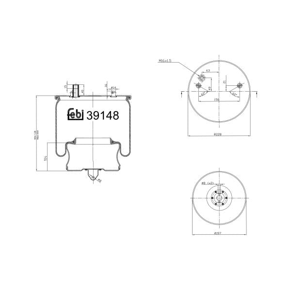 FEBI FE39148 Air Suspension Bellow