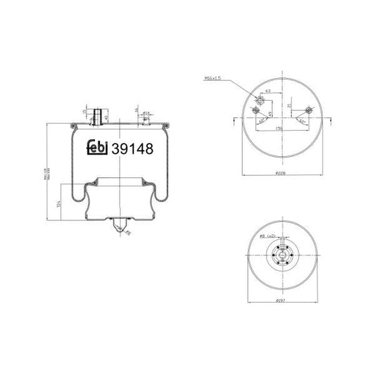 FEBI FE39148 Air Suspension Bellow