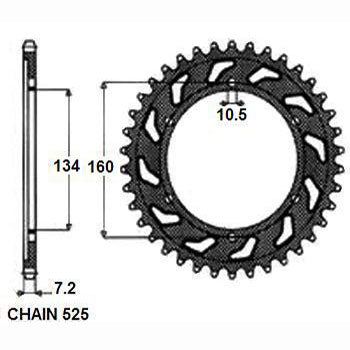 SUNSTAR SUNR1-4633-47 Chain Sprocket