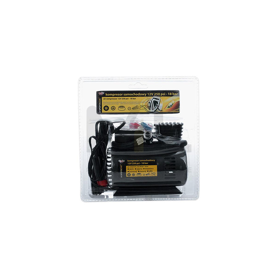 VIRAGE 93-015 Air compressor 12V, 250 psi, 18 bar, cigarette lighter powered portable