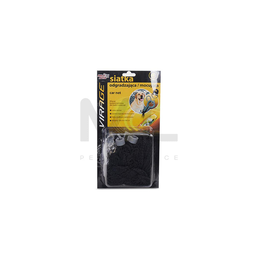 VIRAGE 93-018 Car cargo net Black, Length: 100cm, Width: 100cm
