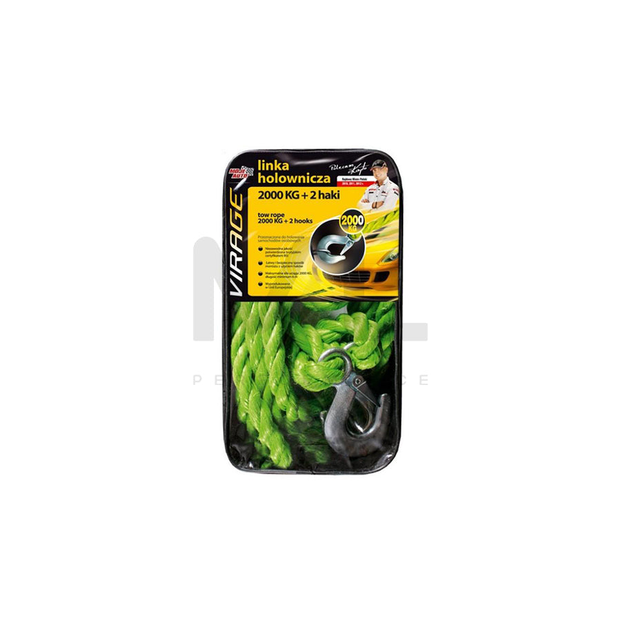 VIRAGE 94-017 Tow rope 4m, 2t, with hook