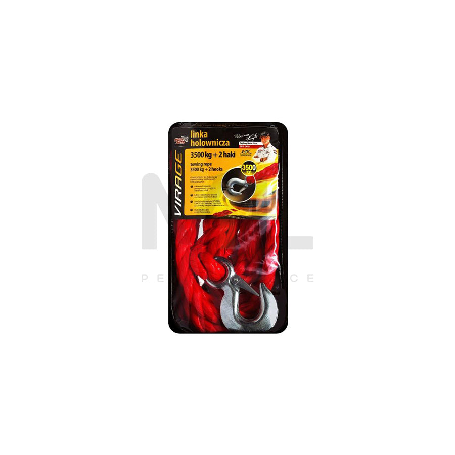 VIRAGE 94-018 Tow rope 4m, 3500 kg, with hook